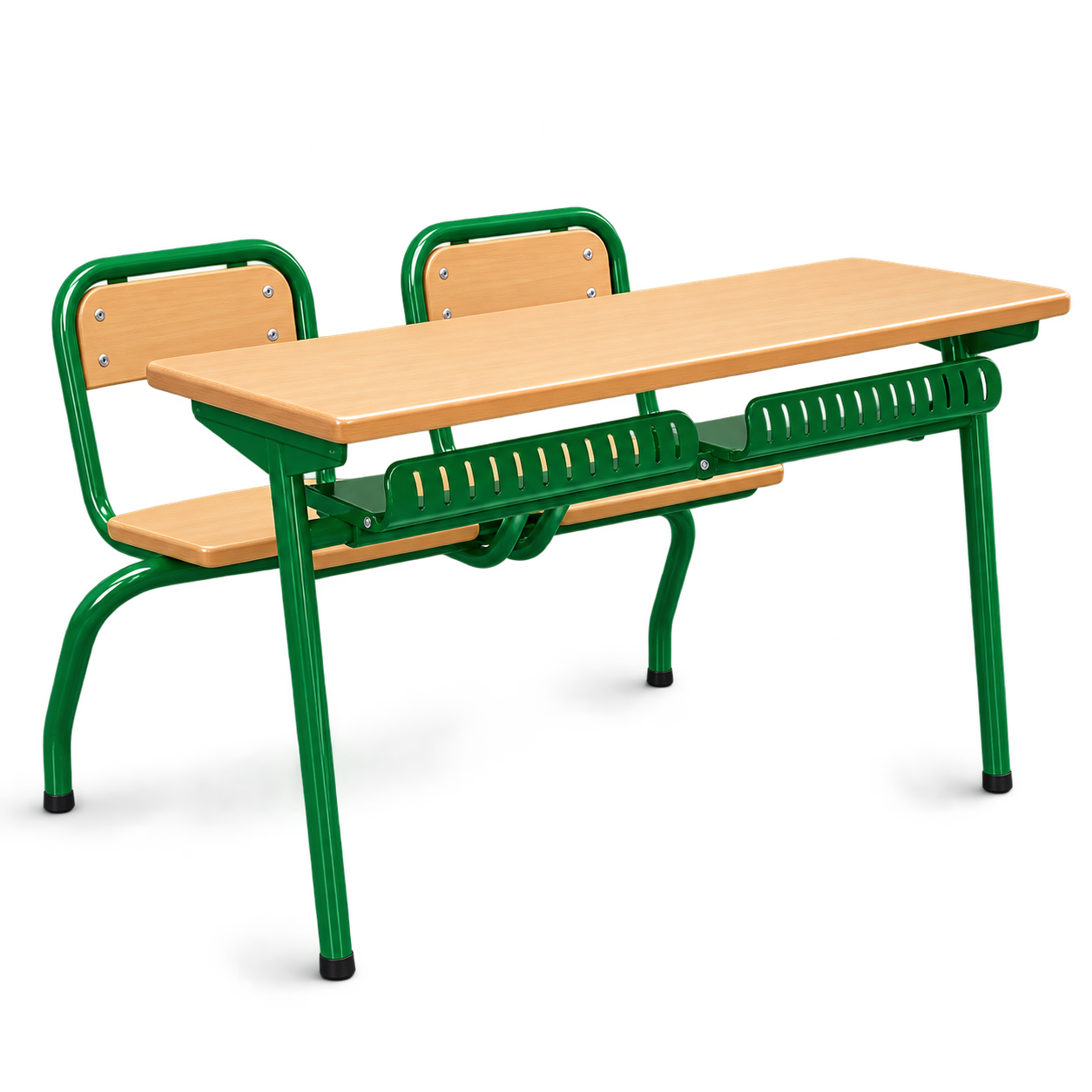 Pupitre Scolaire 2 Places en Structure Métallique